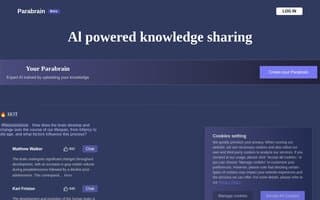 Screenshot of parabrain.ai