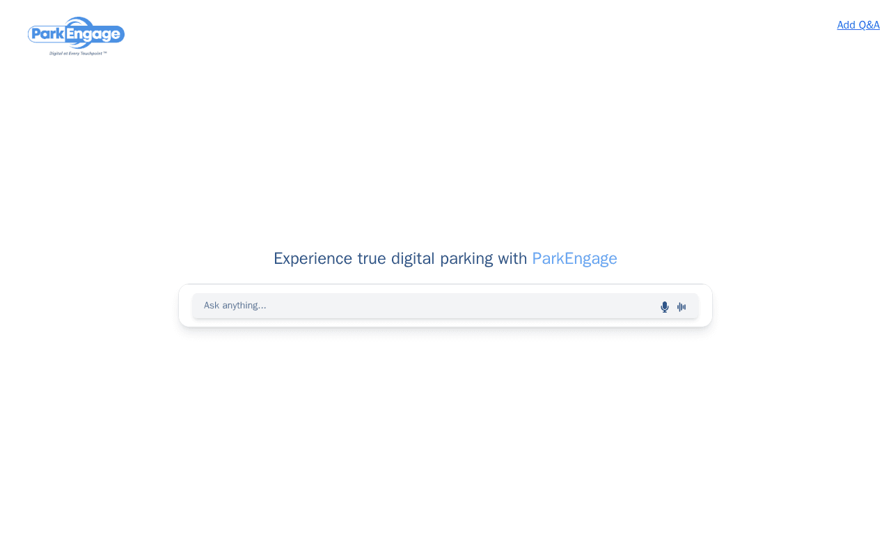 Screenshot of parkengage.ai