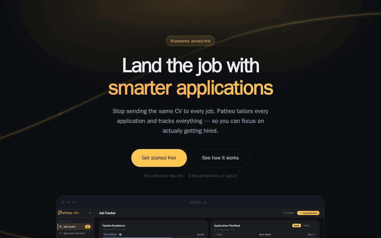 Screenshot of patheo.ai