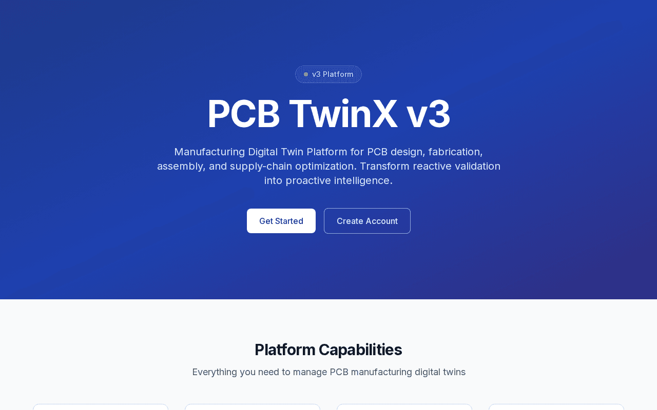 Screenshot of pcbtwinx.ai