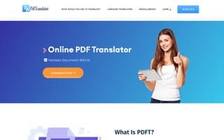 Screenshot of pdft.ai