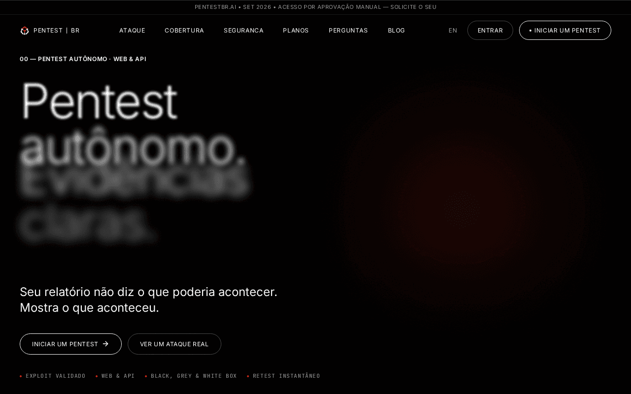 Screenshot of pentestbr.ai