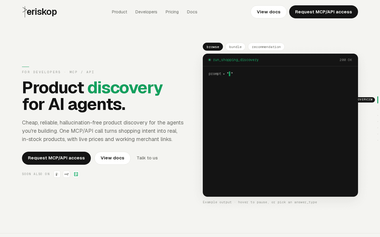 Screenshot of periskop.ai