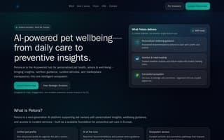 Screenshot of petora.ai