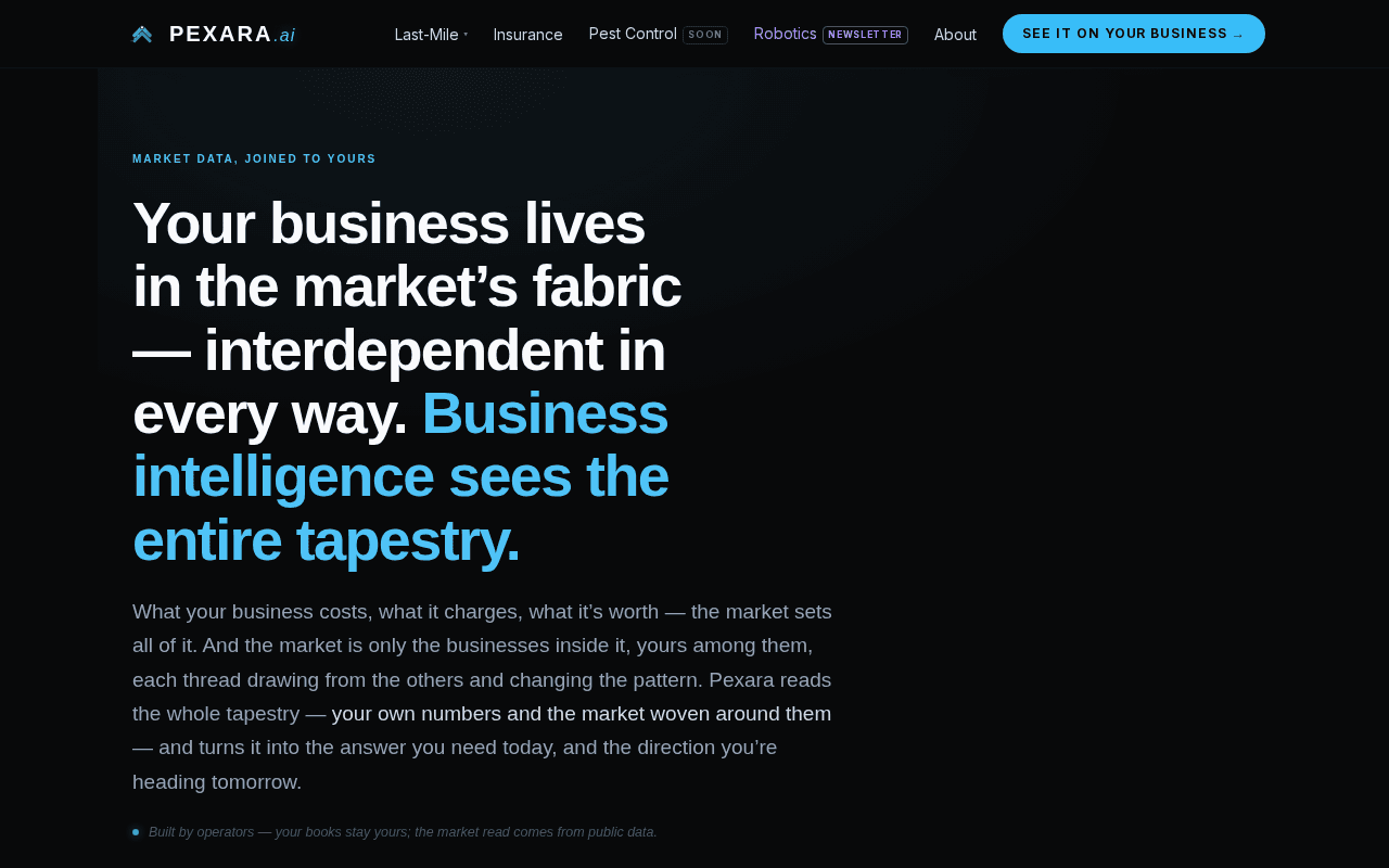 Screenshot of pexara.ai
