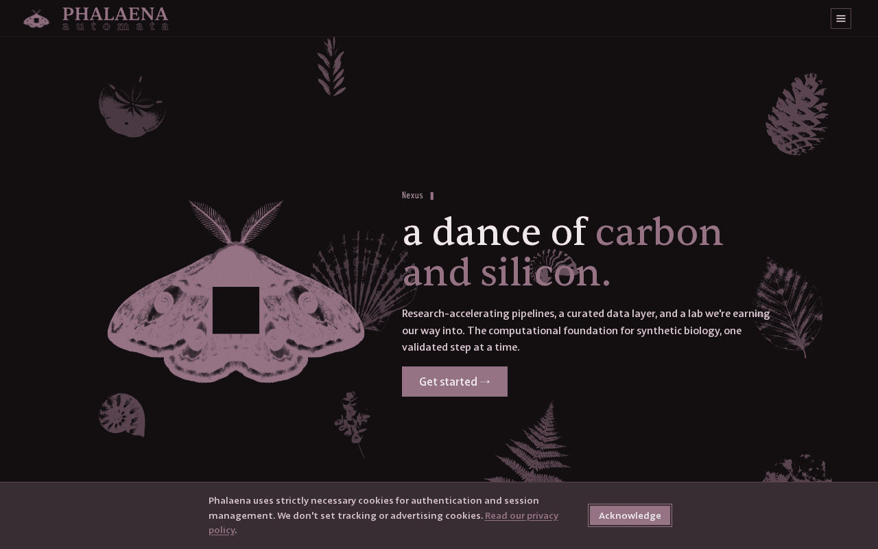Screenshot of phalaena.ai