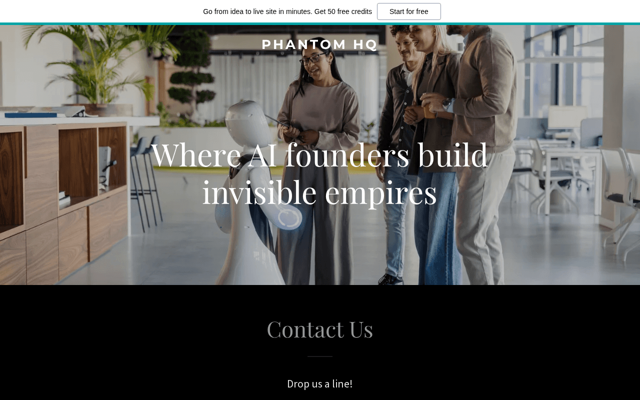 Screenshot of phantomhq.ai