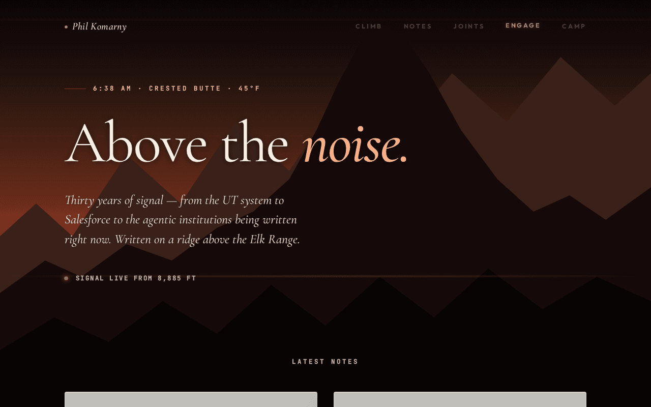 Screenshot of philk.ai