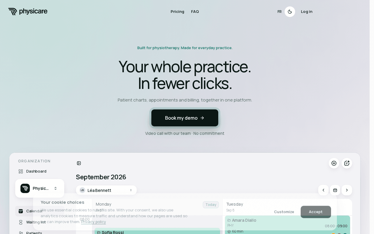 Screenshot of physicare.ai