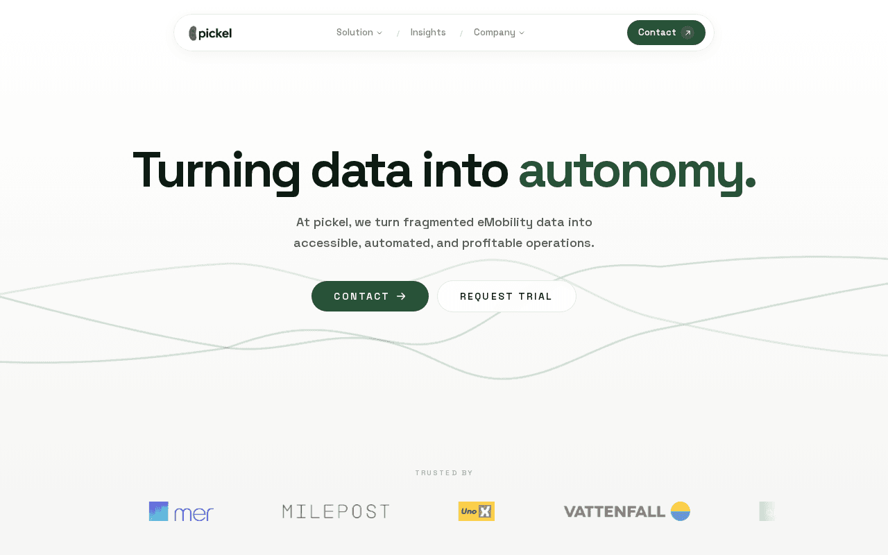 Screenshot of pickel.ai