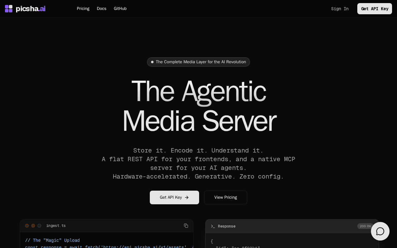 Screenshot of picsha.ai