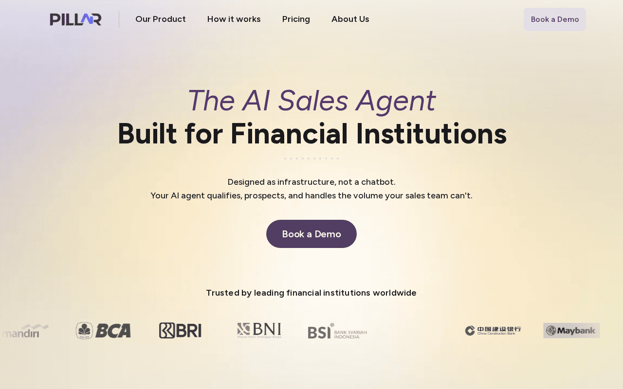 Screenshot of pillarlab.ai