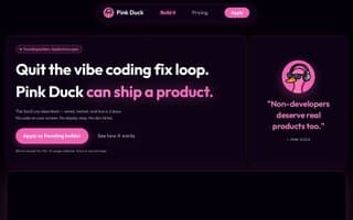 Screenshot of pinkduck.ai