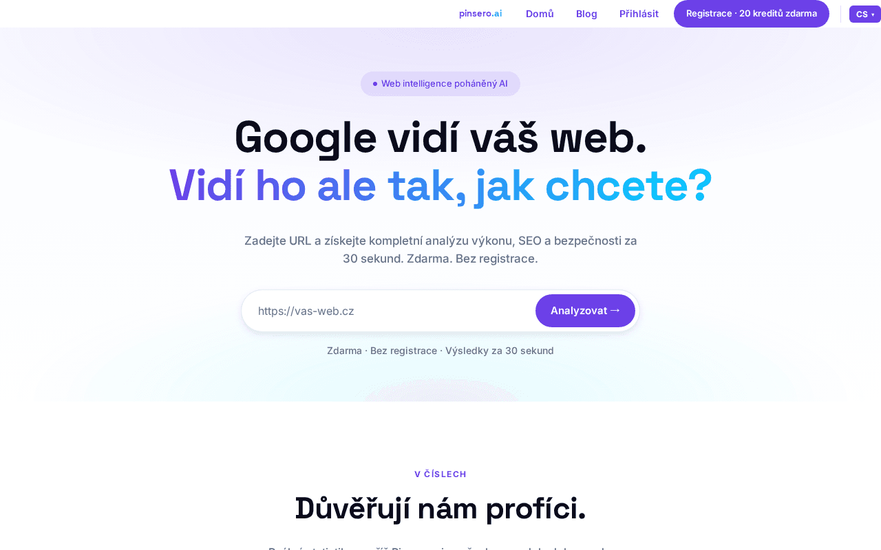Screenshot of pinsero.ai
