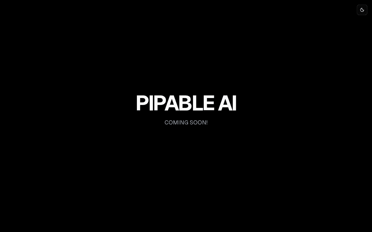 Screenshot of pipable.ai
