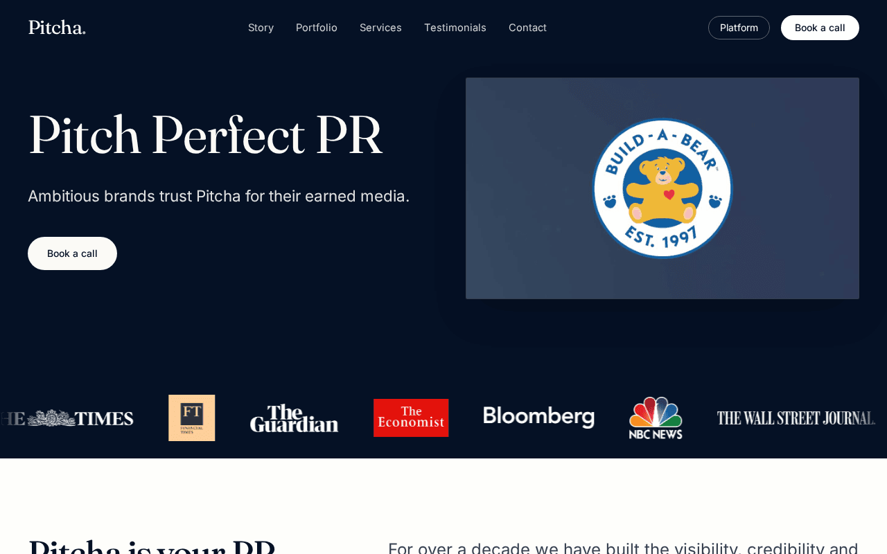 Screenshot of pitcha.ai