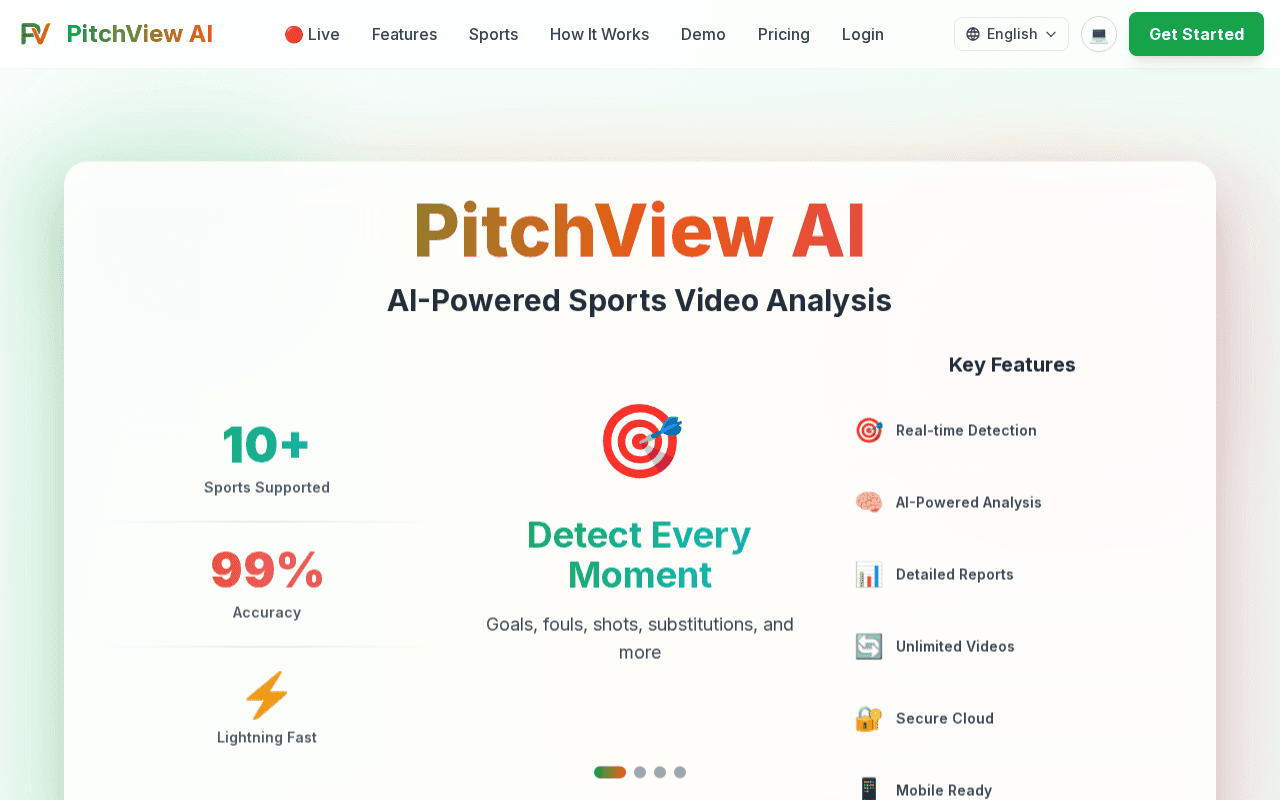 Screenshot of pitchview.ai