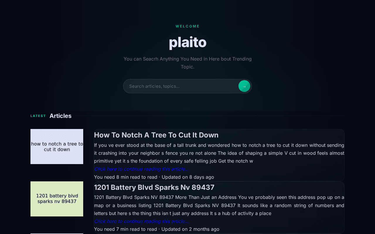 Screenshot of plaito.ai