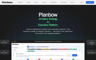 Screenshot of planbow.ai
