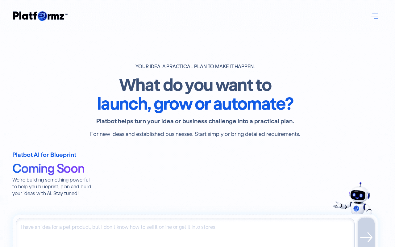 Screenshot of platformz.ai