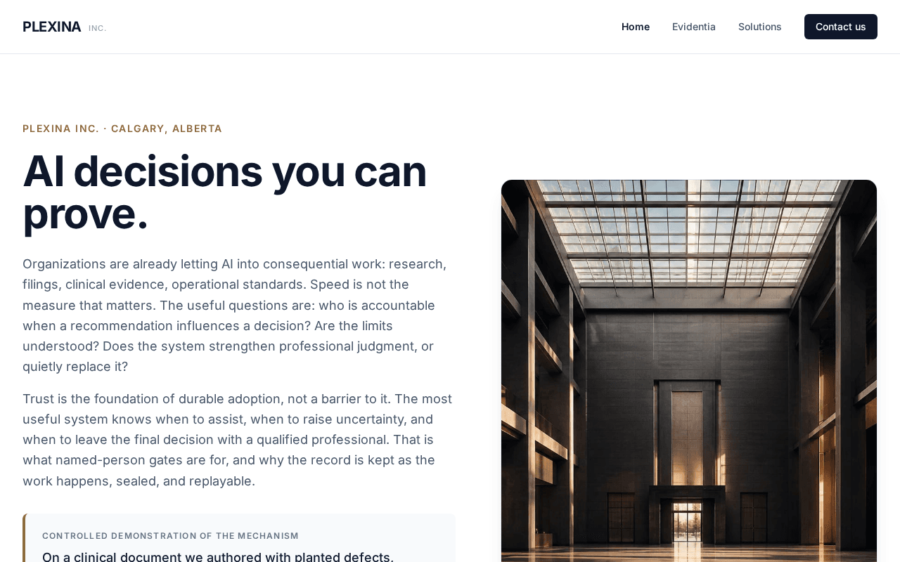 Screenshot of plexina.ai