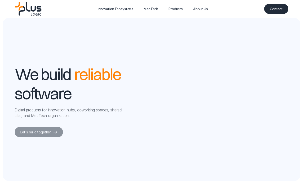 Screenshot of pluslogic.ai