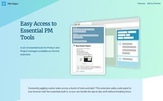 Screenshot of pmhelper.ai