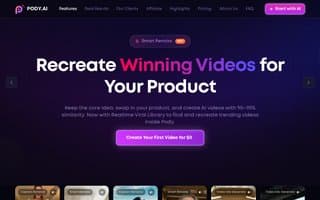 Screenshot of pody.ai
