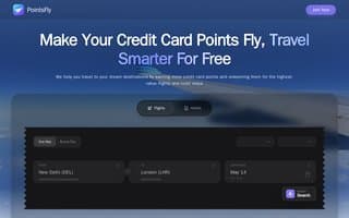 Screenshot of pointsfly.ai