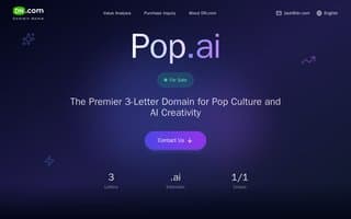 Screenshot of pop.ai