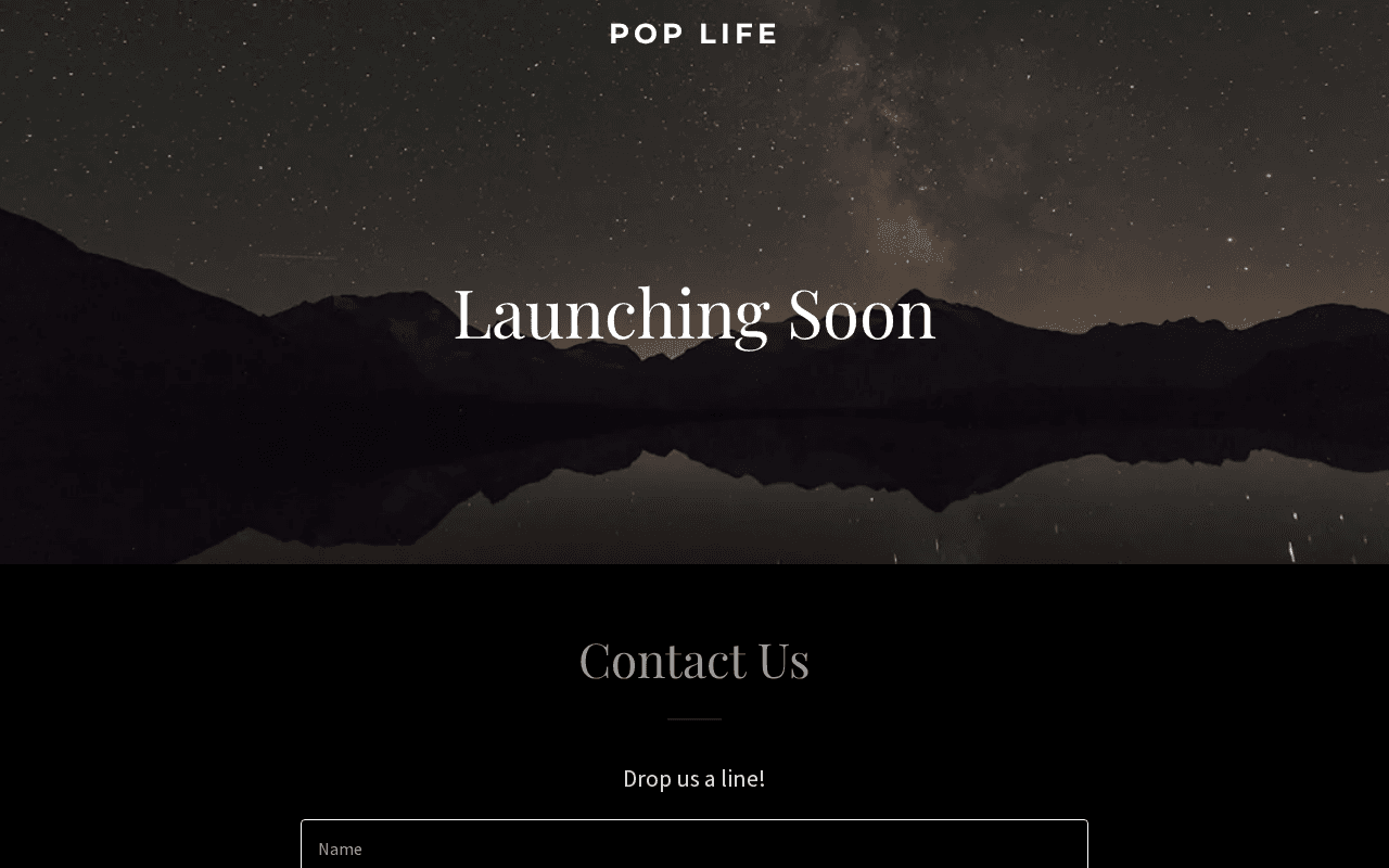 Screenshot of poplife.ai
