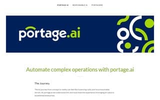 Screenshot of portage.ai