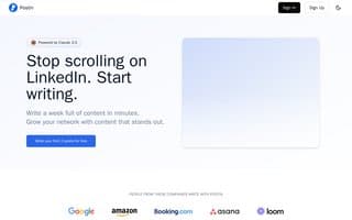 Screenshot of postin.ai