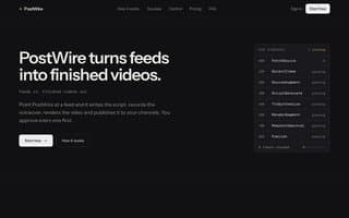Thumbnail of postwire.ai