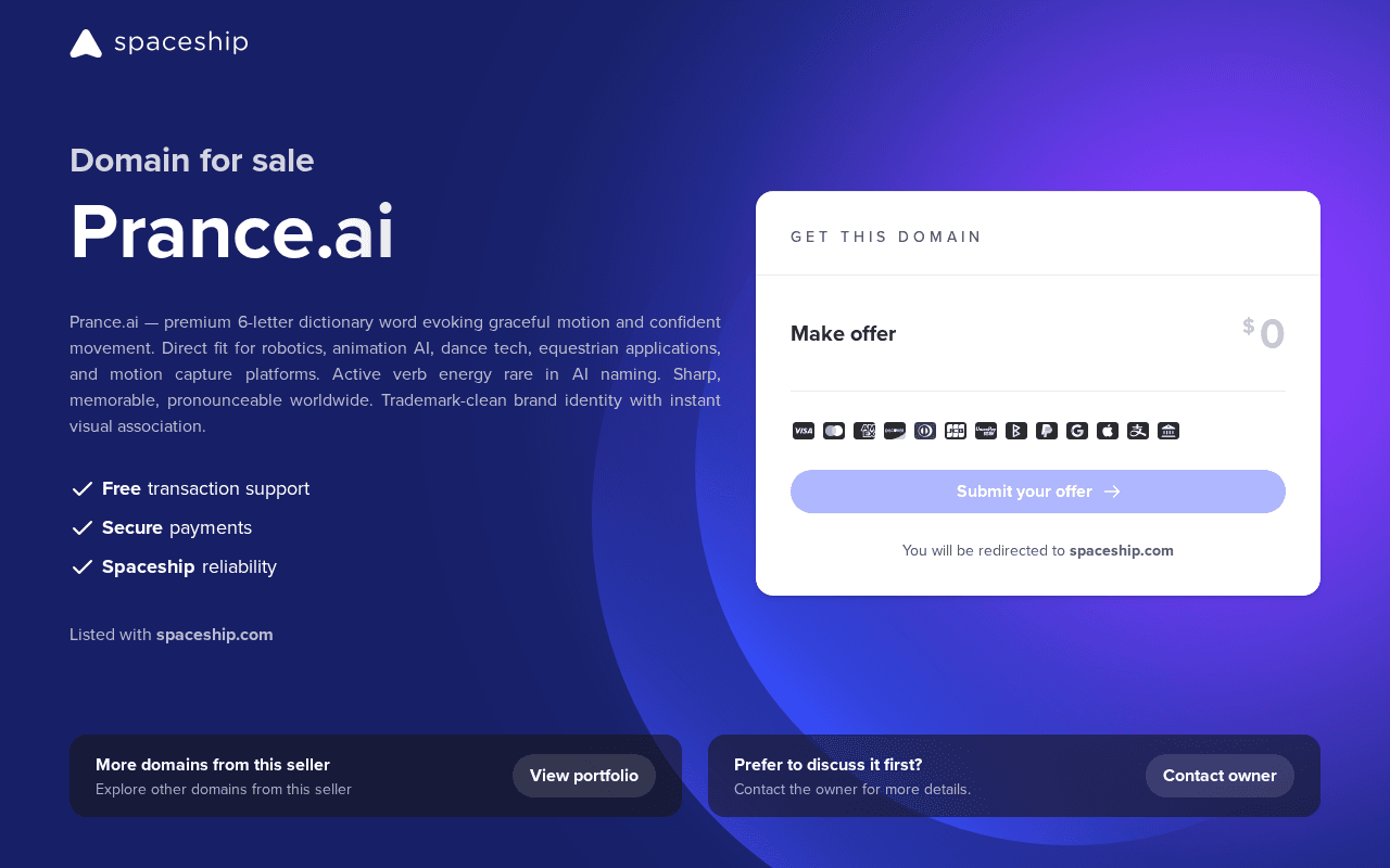 Screenshot of prance.ai