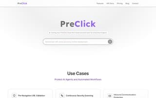 Screenshot of preclick.ai