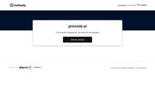 Screenshot of precode.ai