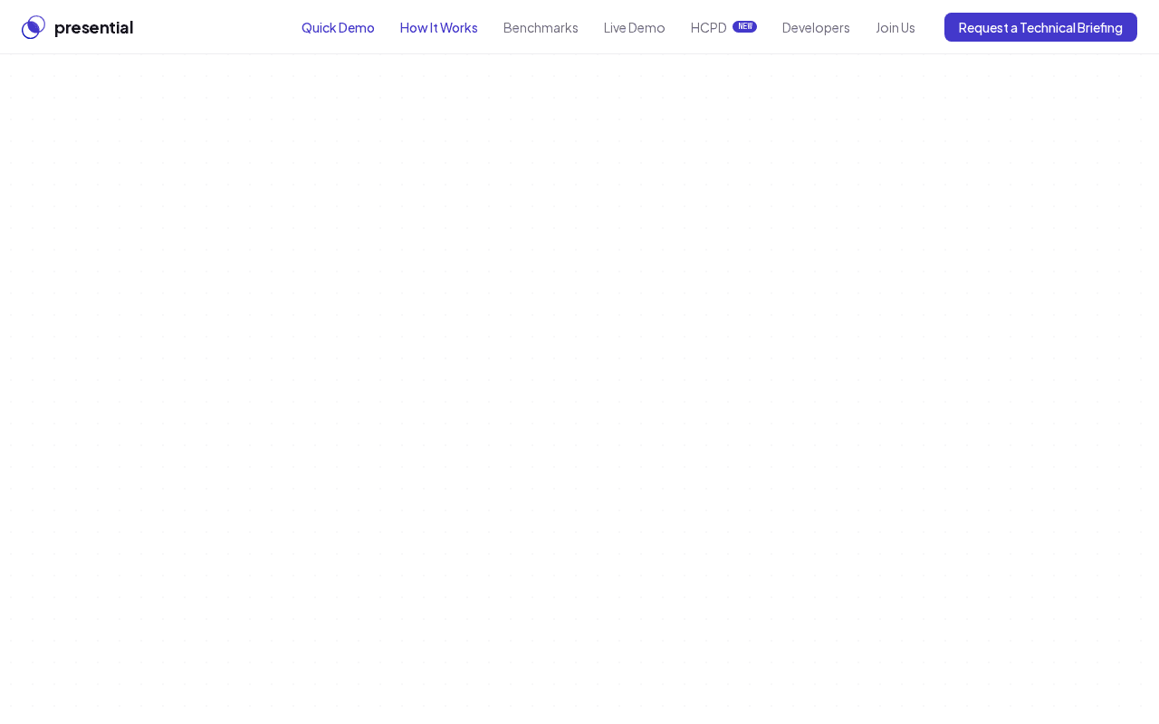 Screenshot of presential.ai
