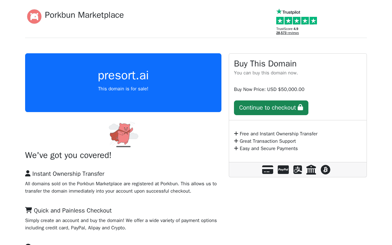 Screenshot of presort.ai