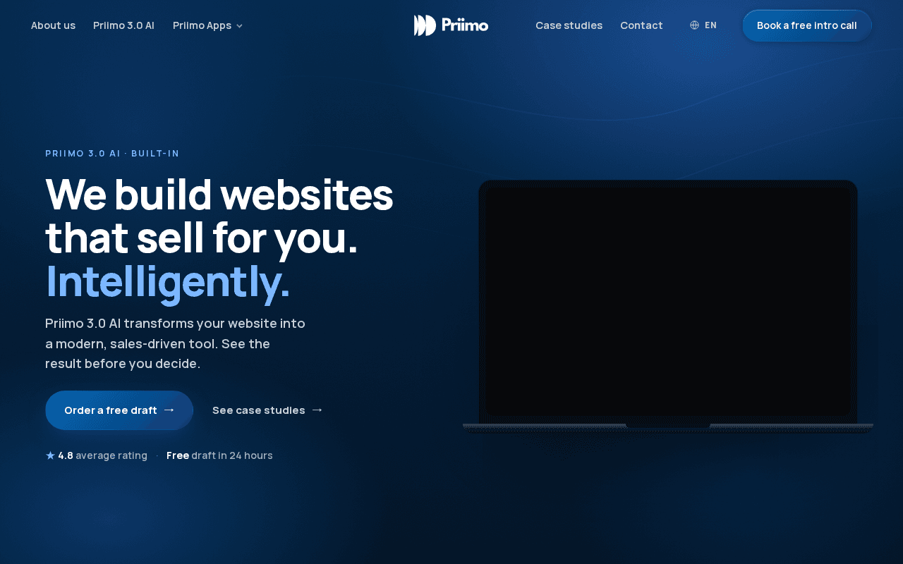 Screenshot of priimo.ai
