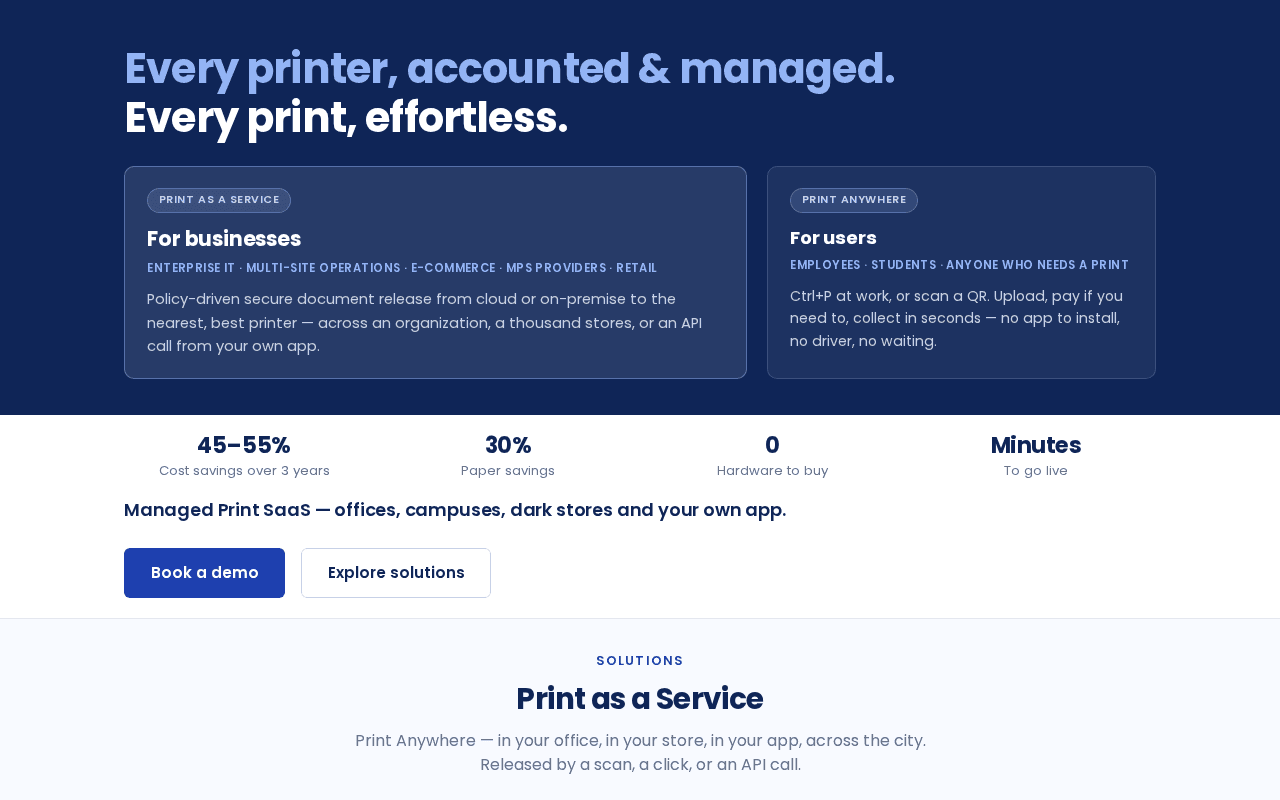 Screenshot of printeasy.ai