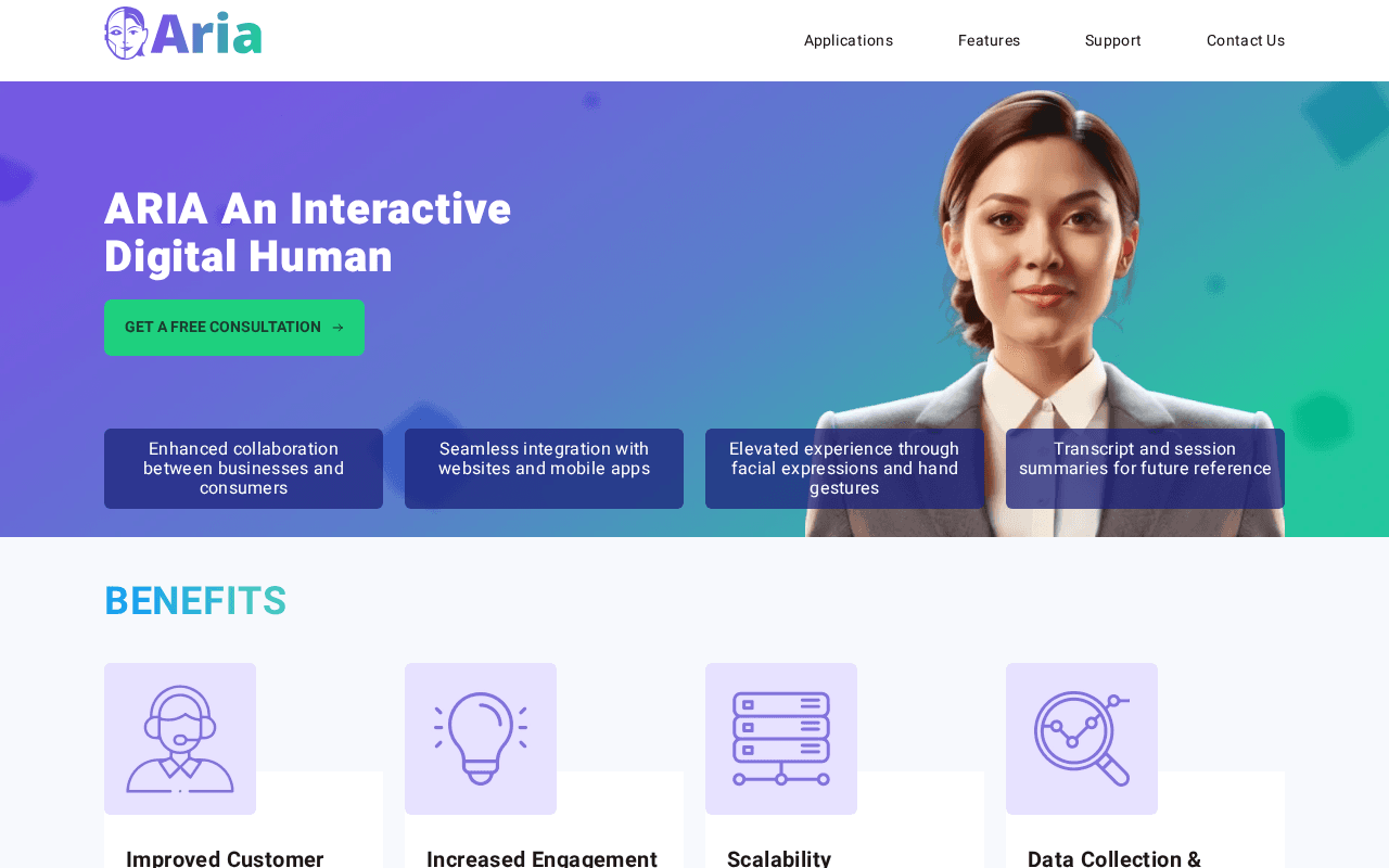 Screenshot of proaria.ai