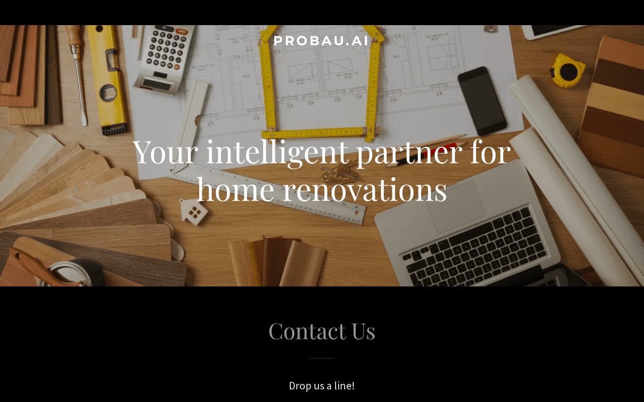 Screenshot of probau.ai