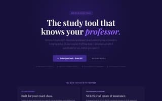 Screenshot of profprep.ai