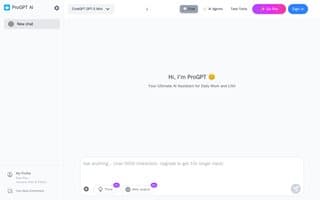 Screenshot of progpt.ai