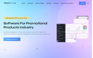 Screenshot of promoxcrm.ai