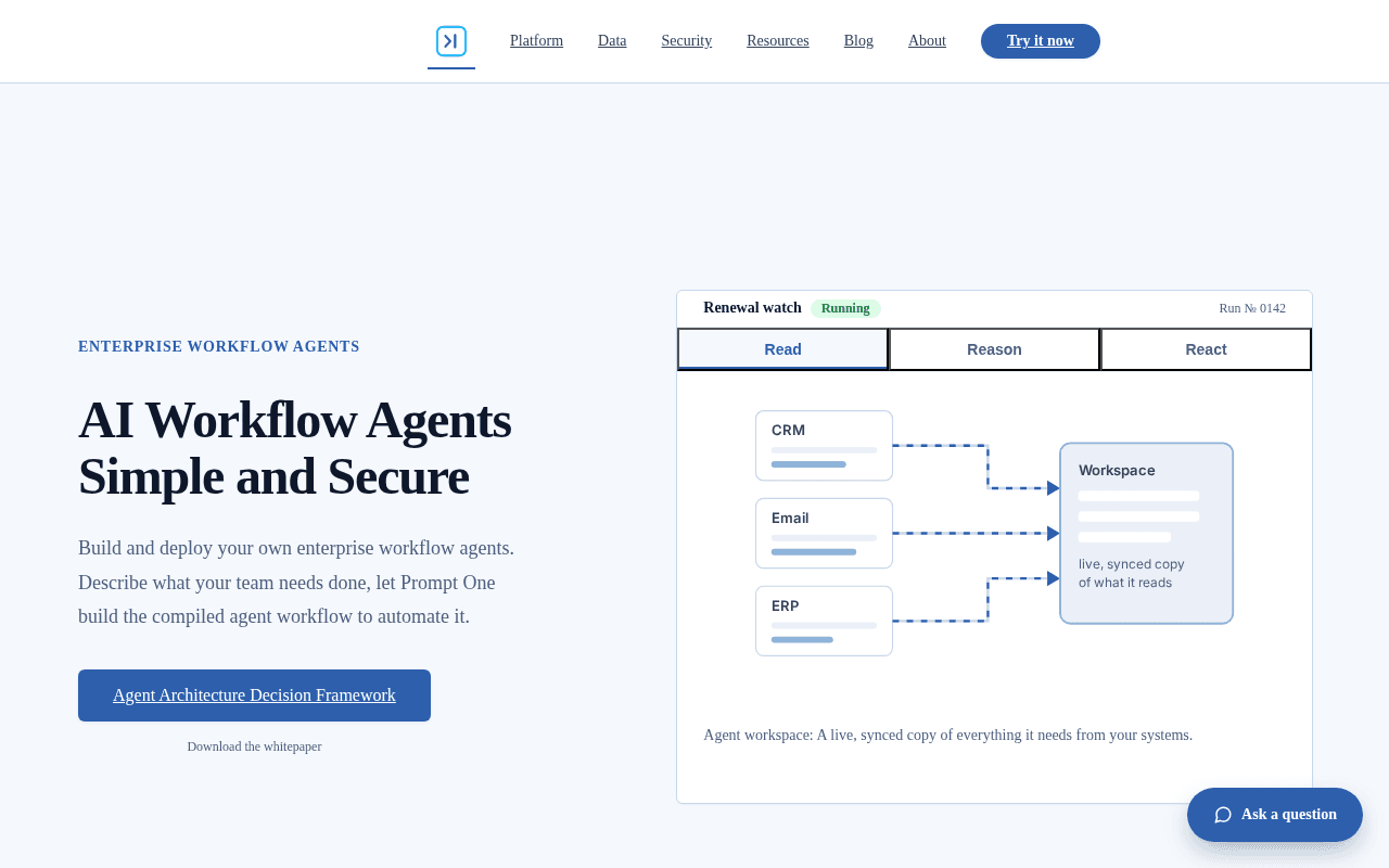 Screenshot of promptone.ai
