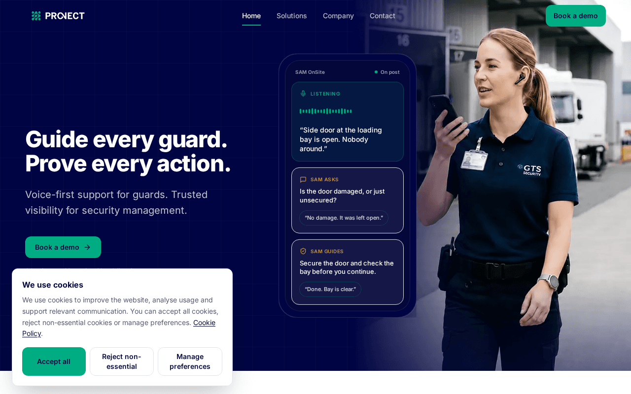 Screenshot of pronect.ai