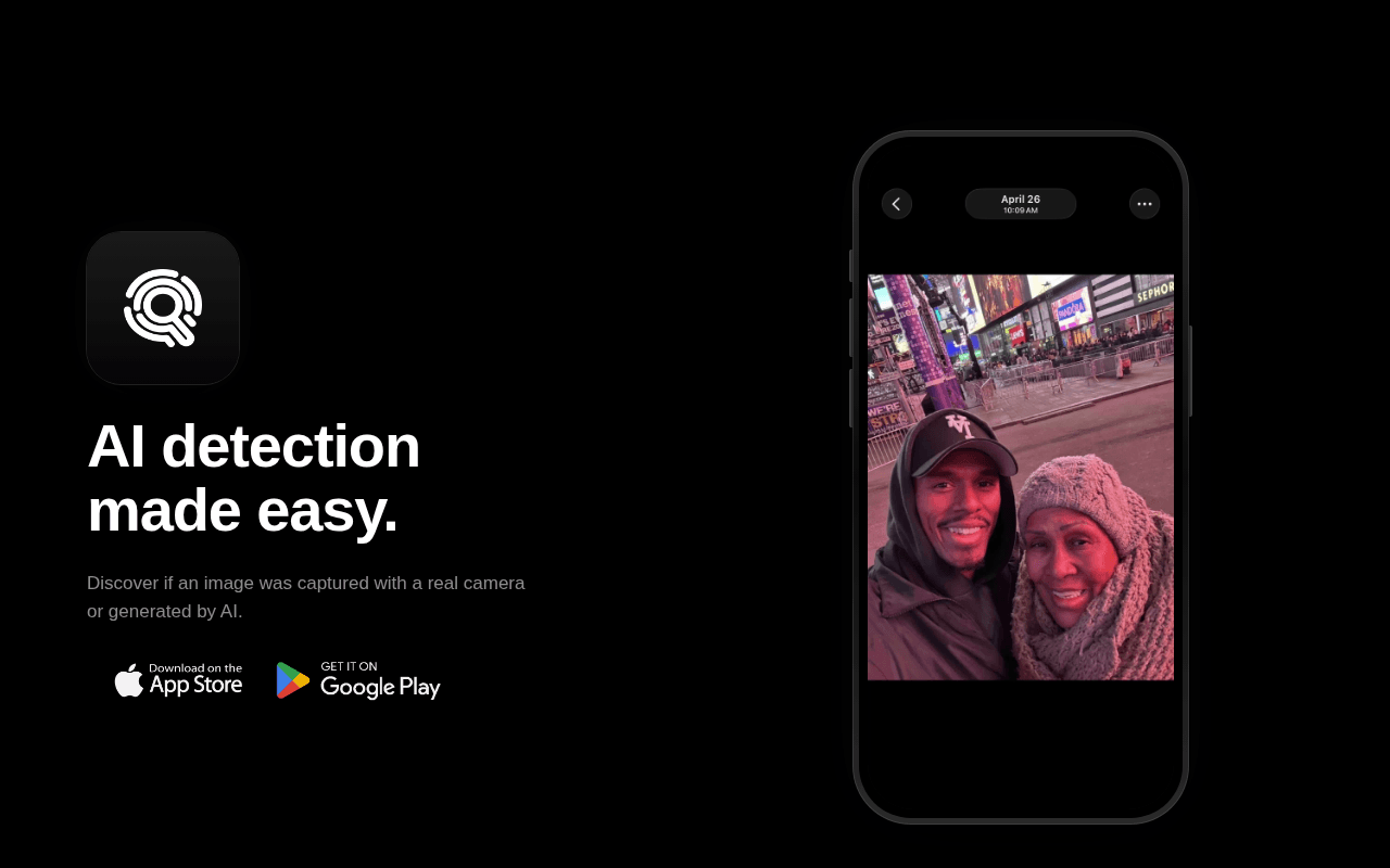 Screenshot of proofme.ai