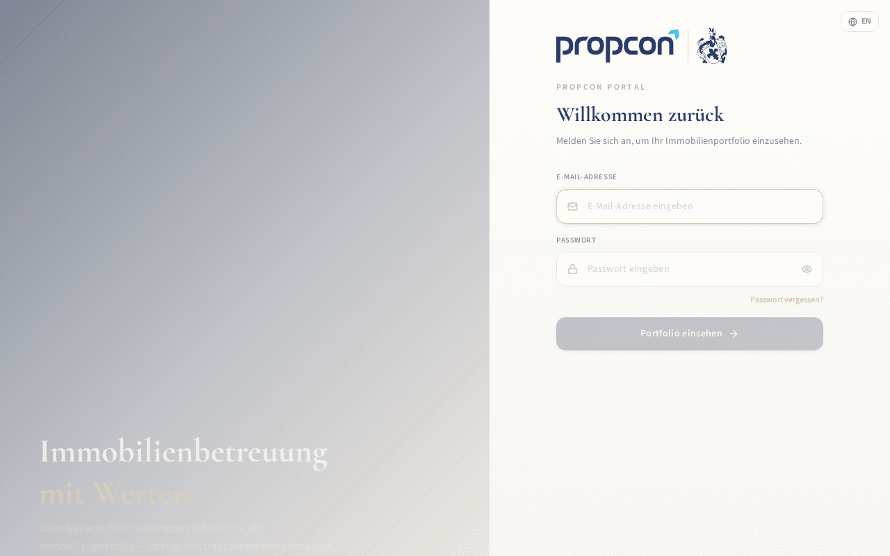 Screenshot of propcon.ai